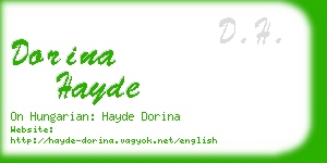 dorina hayde business card